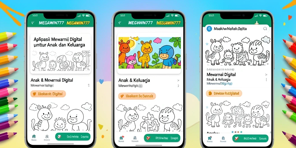 Tampilan antarmuka MEGAWIN777 saat mewarnai dengan mudah dan menyenangkan.