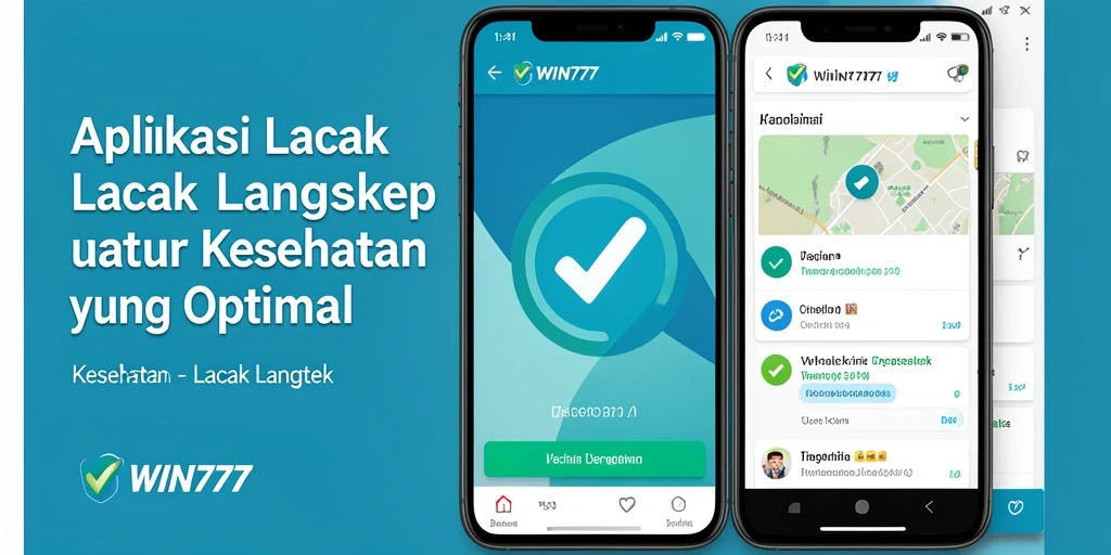 Tampilan antarmuka aplikasi Lacak Langkah WIN777 yang sederhana dan informatif.