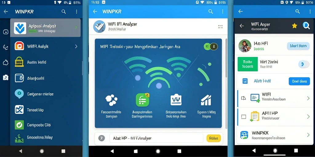 Antarmuka aplikasi WINPKR yang menarik dan fungsional untuk analisis WiFi.
