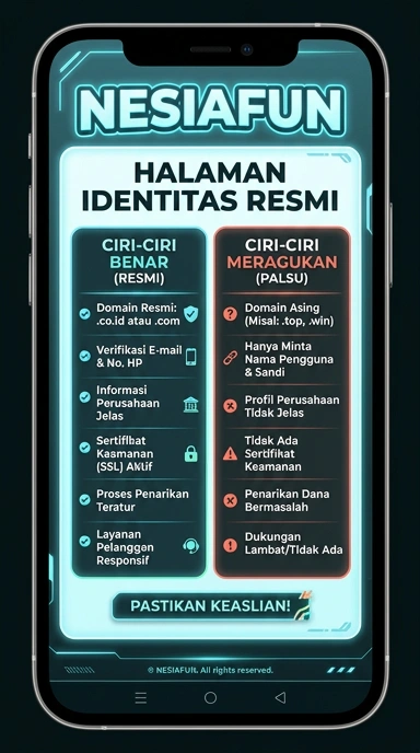 Tampilan kanal resmi nesiafun